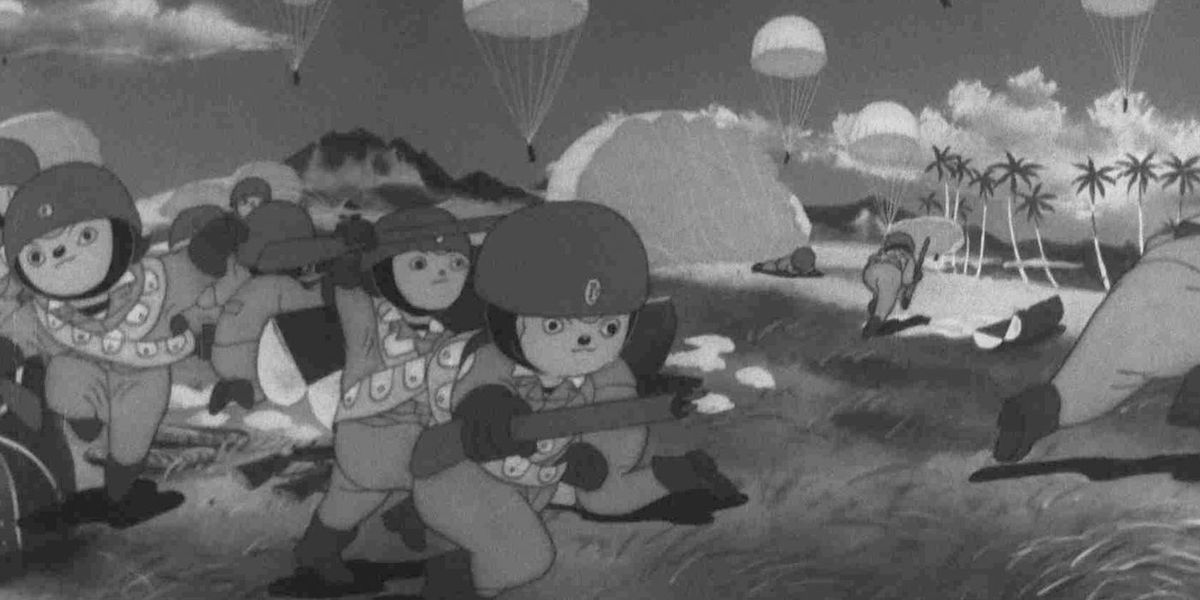 O primeiro filme de anime foi um filme de propaganda da Segunda Guerra Mundial