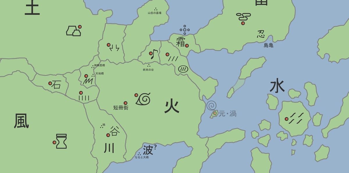 Naruto : les villages cachés sont la plus petite partie du monde