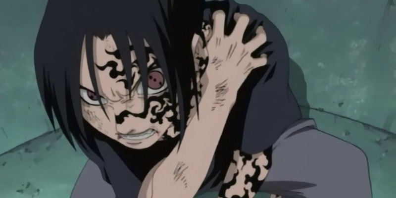  Sasuke sử dụng dấu nguyền