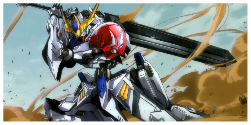   Gundam Barbatos võitluses