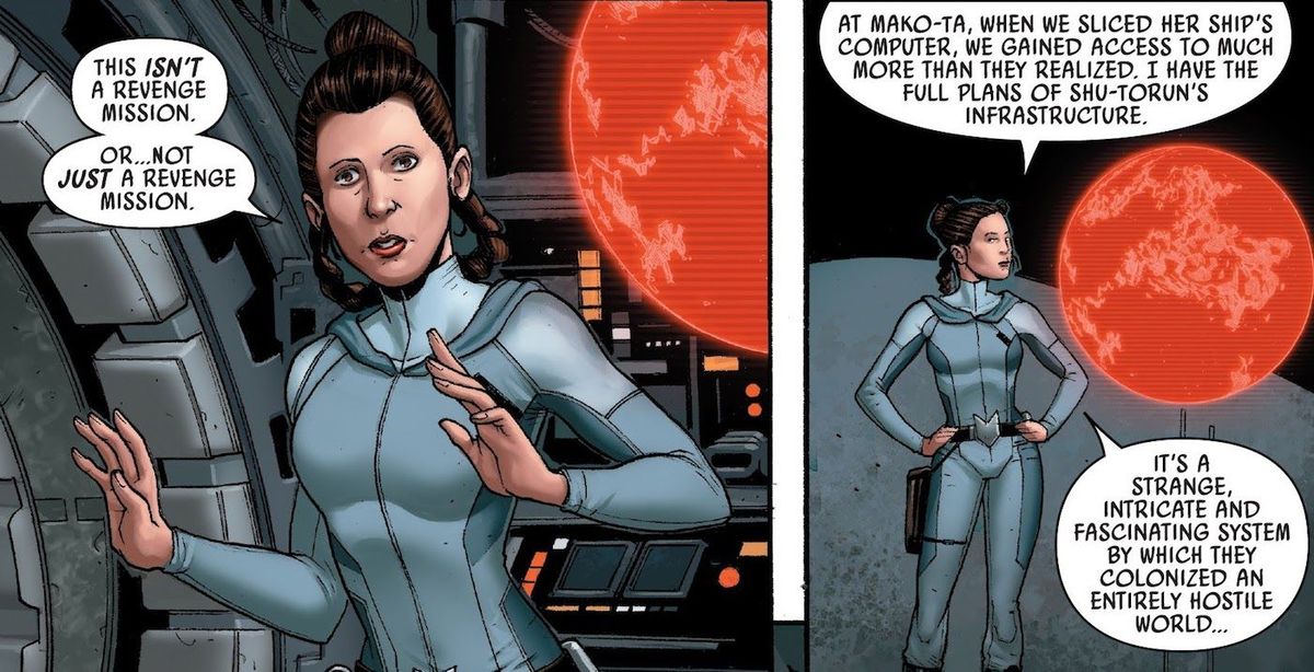 Marvel 's Star Wars가 Leia 공주에게 자신의 Rogue One 임무를 부여했습니다.