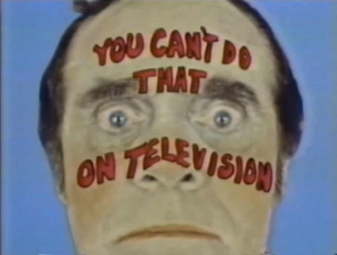 Koje 'To ne možete na televiziji' mogu li ozbiljno na televiziji?