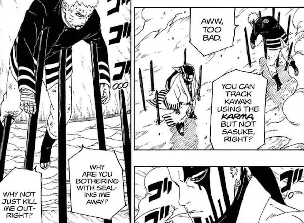 Naruto Boruto mangā cieš liktenis, kas ir sliktāks par nāvi