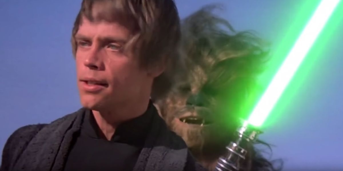 Star Wars: la raó real El sabre de llum de Luke és verd a la tornada dels Jedi