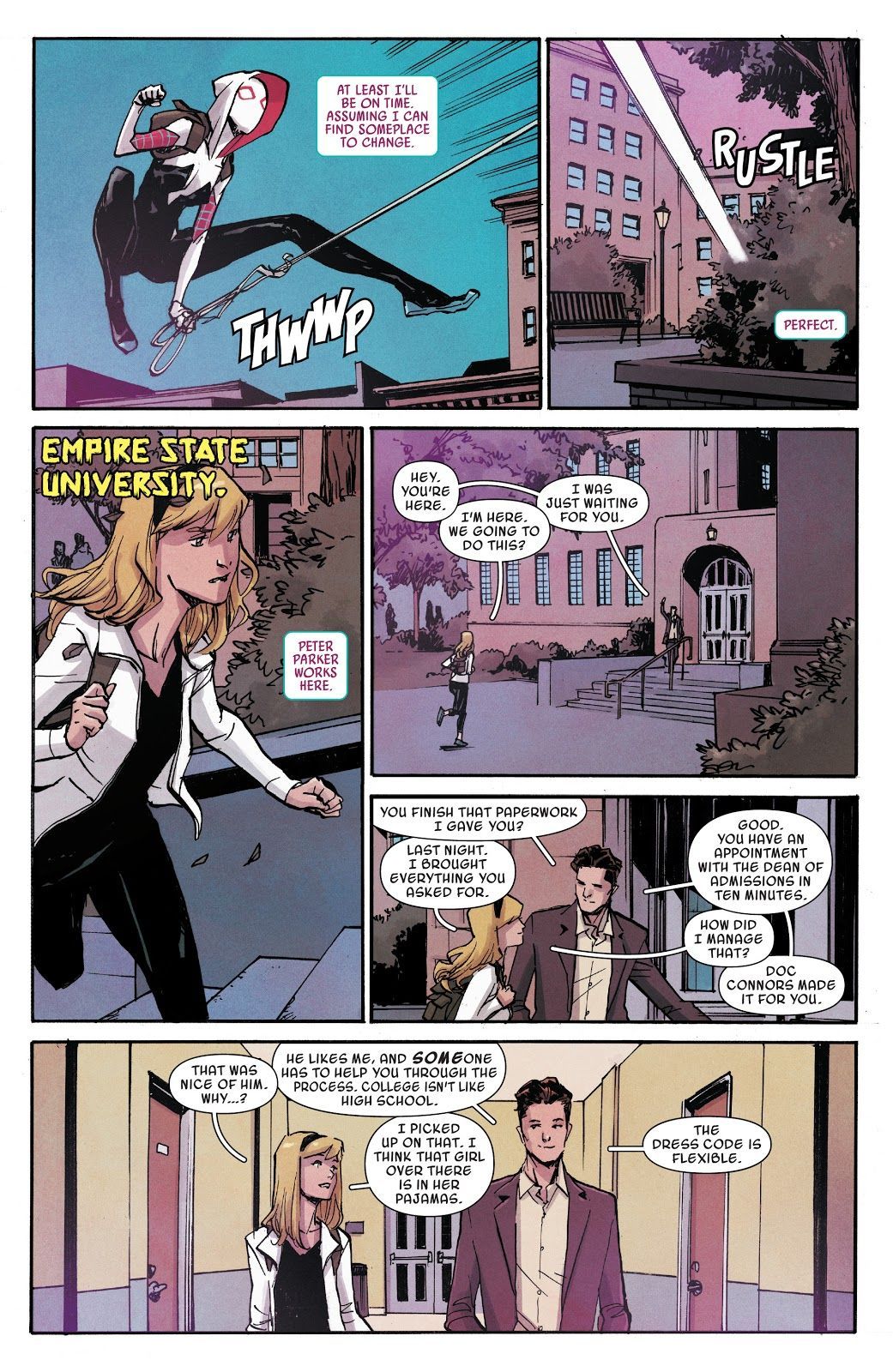 Epänormaali, silti täysin suloinen Peter Parker / Gwen Stacy-ystävyys