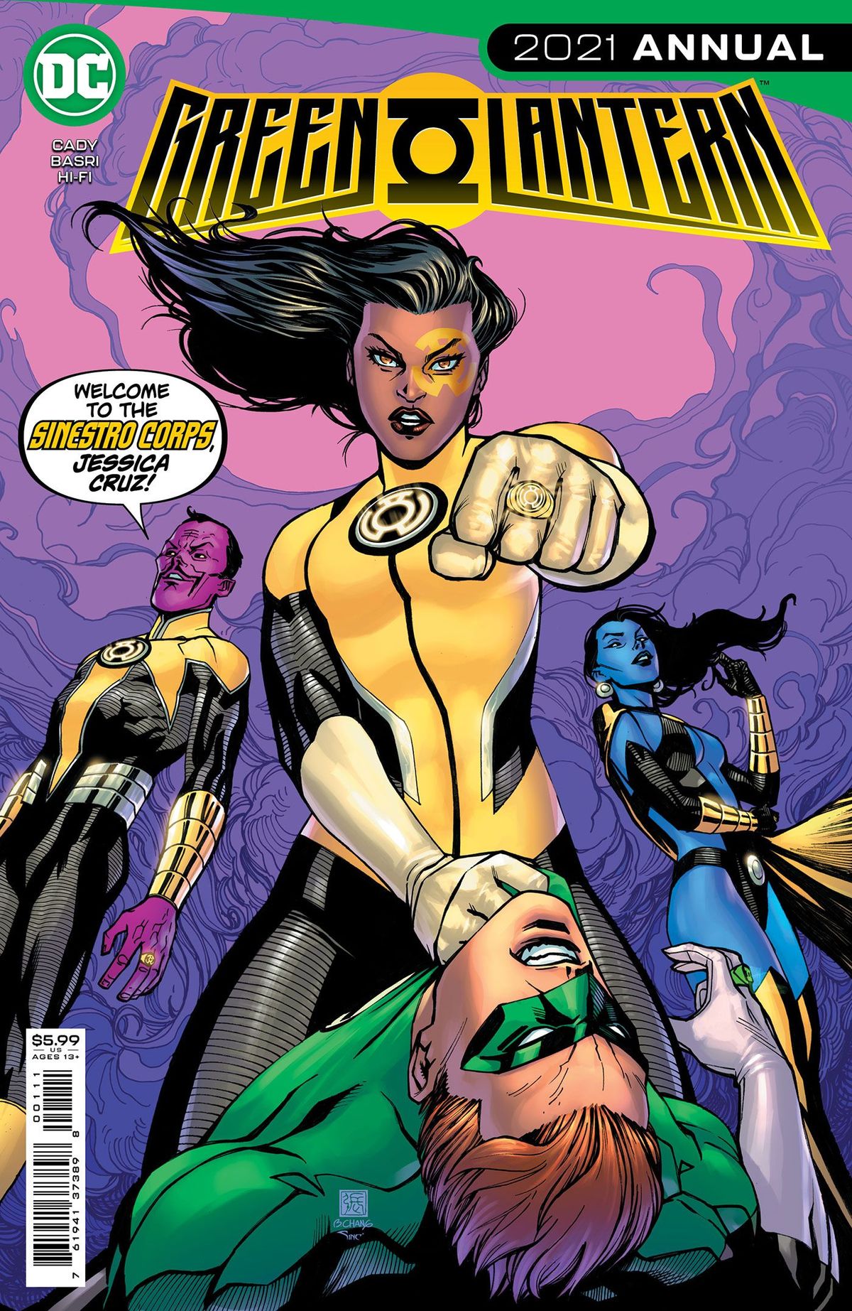 Fännide lemmik roheline latern hakkab ühinema Sinestro korpusega