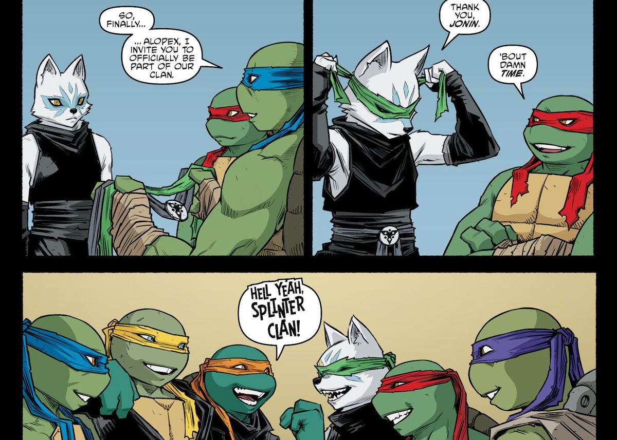 As tartarugas ninja adolescentes mutantes acabam de receber um novo nome e um novo membro