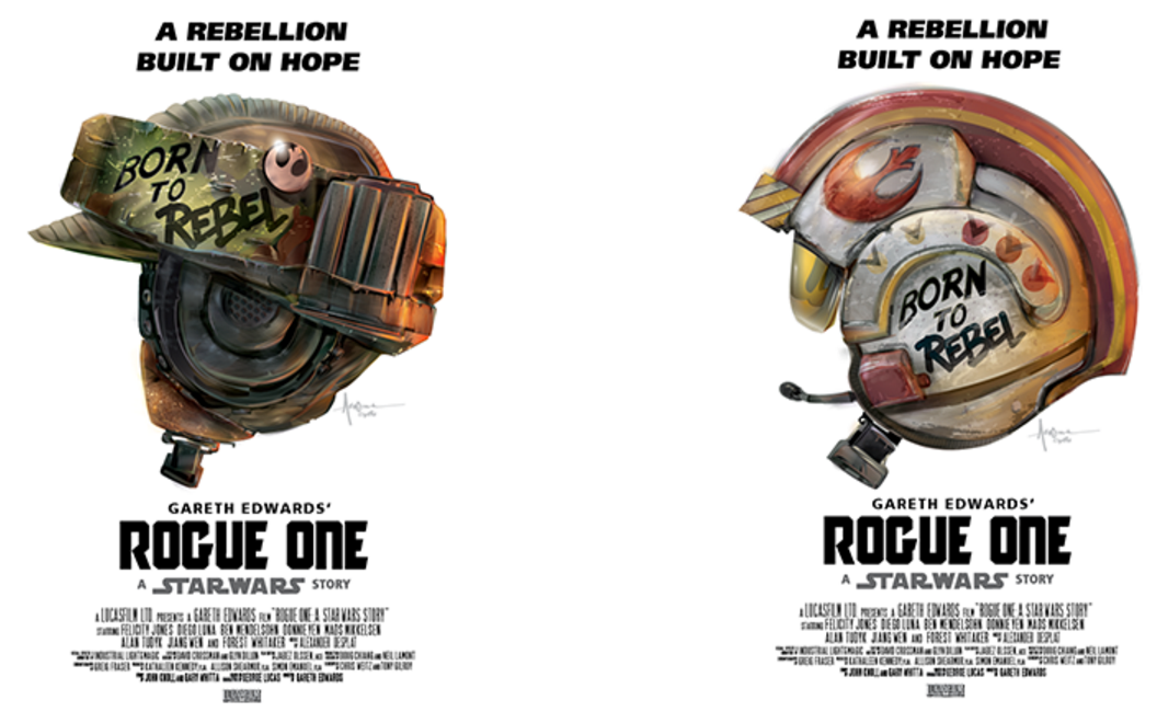 LOOK: Afișe „Rogue One” în stilul „jachetei metalice complete”