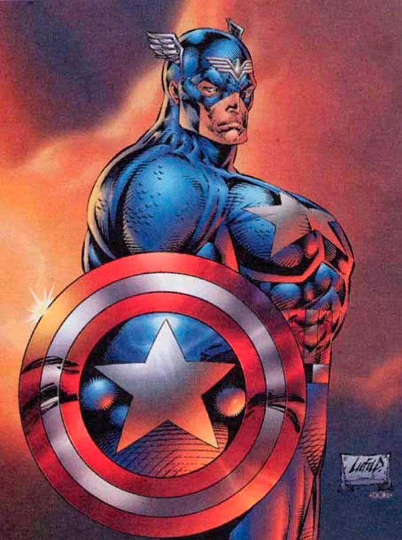 BossLogic gir den nye Captain America en Liefeldian Buff-Up