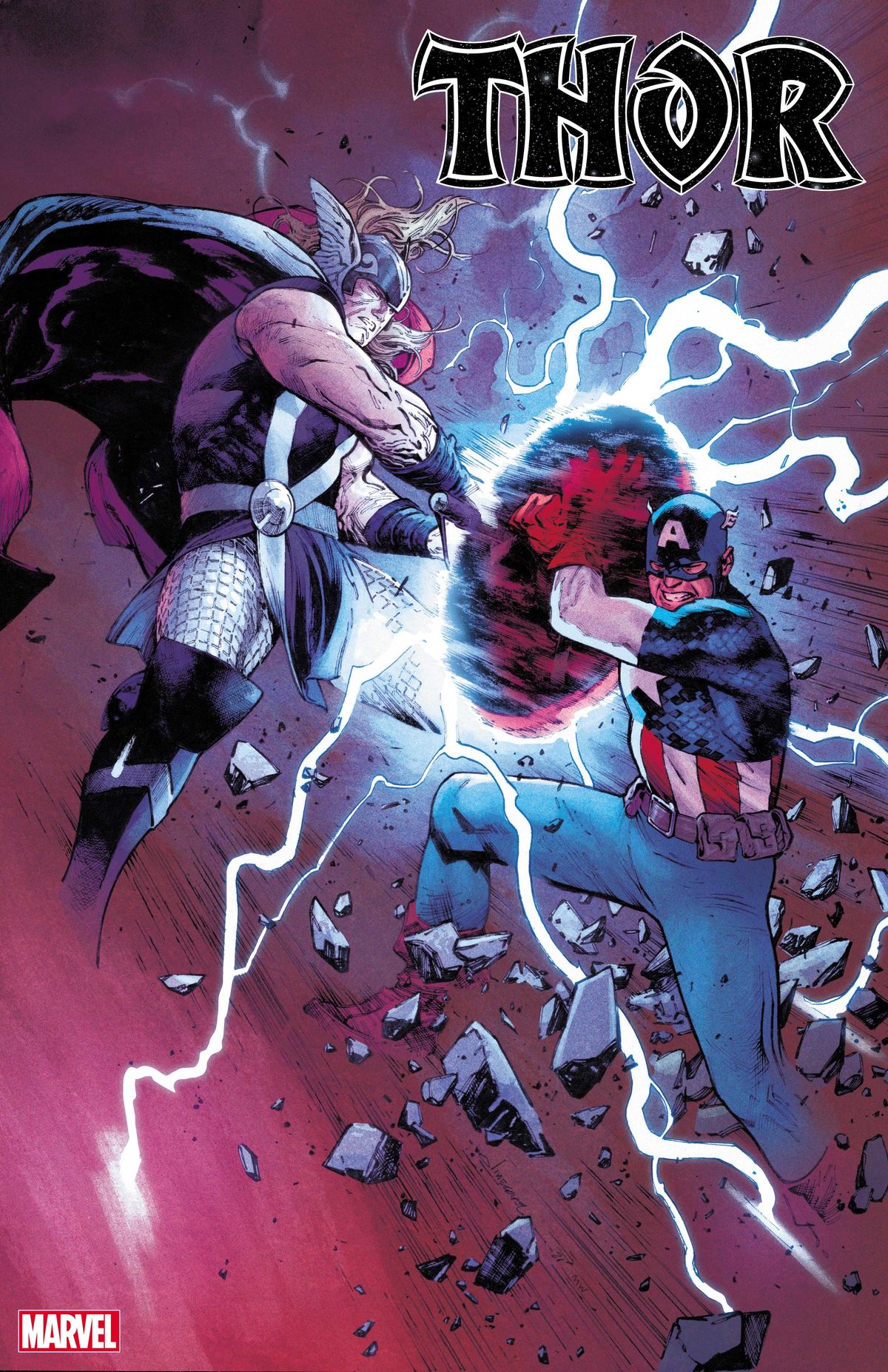 Marvel-universumi on todistamassa Thoria vastaan ​​Kapteeni Amerikkaa