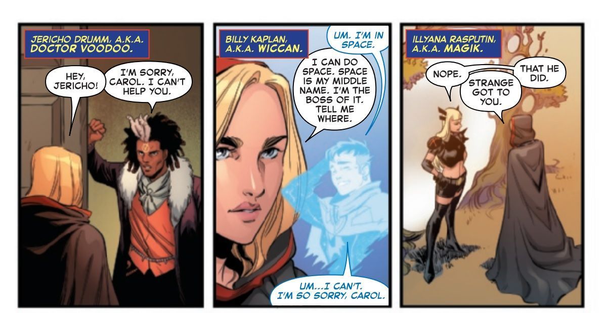 Kaptein Marvel slutter seg til styrker med en farlig asgardianer
