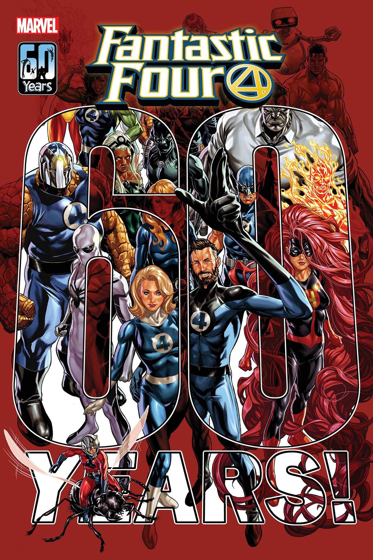Bìa kỷ niệm 60 năm bộ phim Fantastic Four của Marvel Debuts Mark Brooks