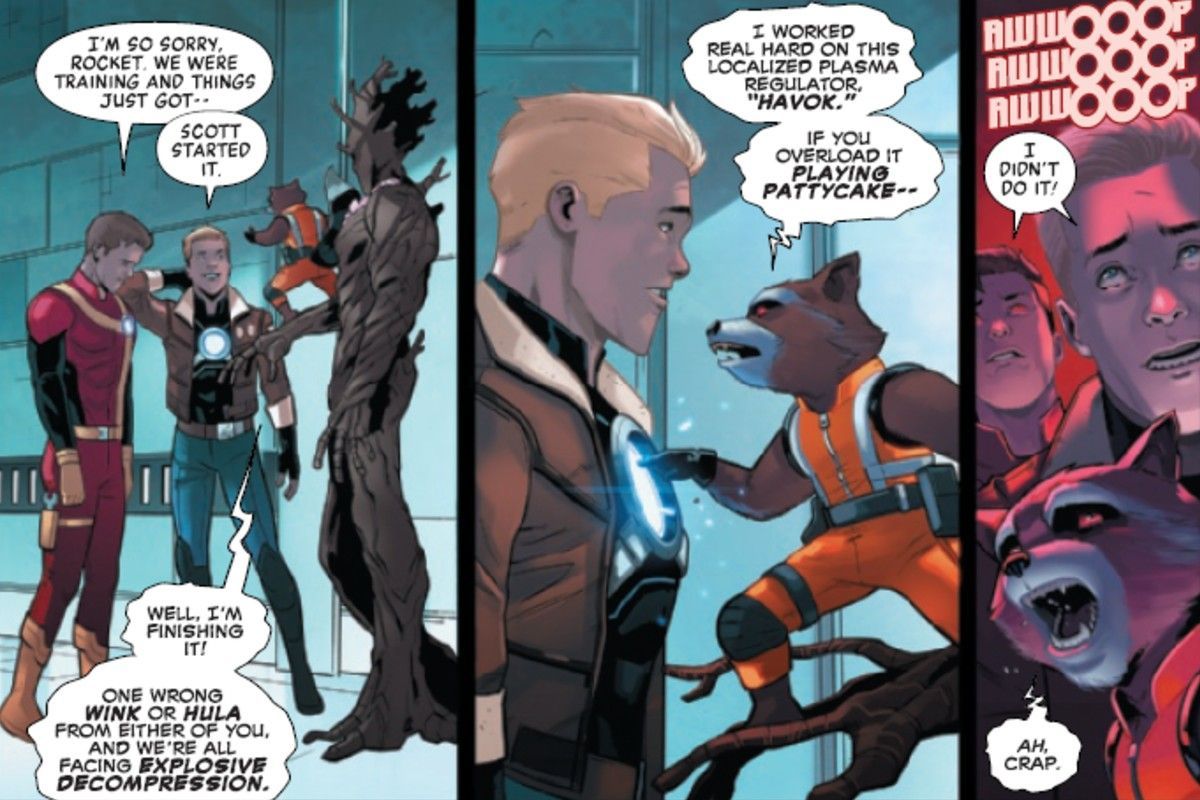 Groot et Rocket Raccoon rejoignent l'autre équipe cosmique de Marvel dans Heroes Reborn