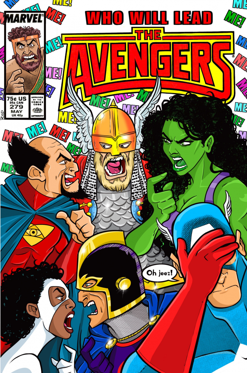 خط رسمه: The Avengers Assemble لتكريم توم بالمر