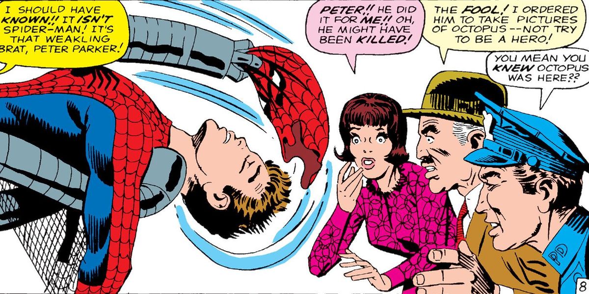 Ämblikmees: esimesed 10 korda demonstreeriti Peter Parker (kronoloogilises järjekorras)