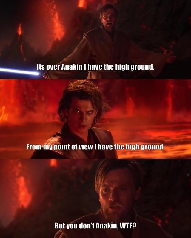 Star Wars: 10 I Have the High Ground Memes that are too good