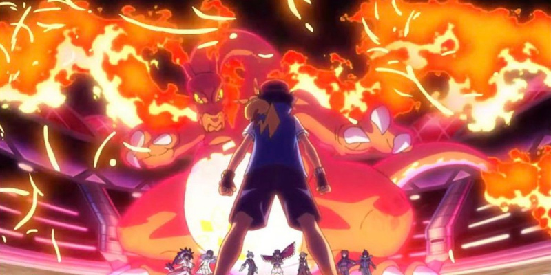 Ash Ketchum w Mistrzu's Eight in Pokémon Journeys