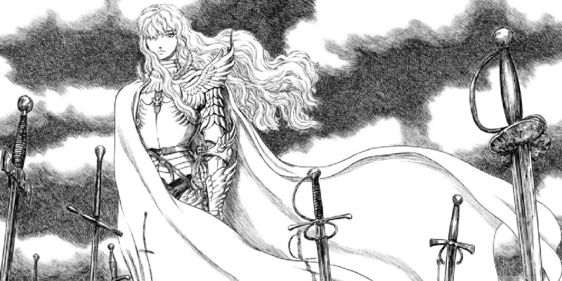   Griffith đến thăm ngọn đồi của những thanh kiếm ở Berserk