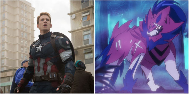   MCU poolitatud pilt's Captain America and Zamazenta from Pokemon