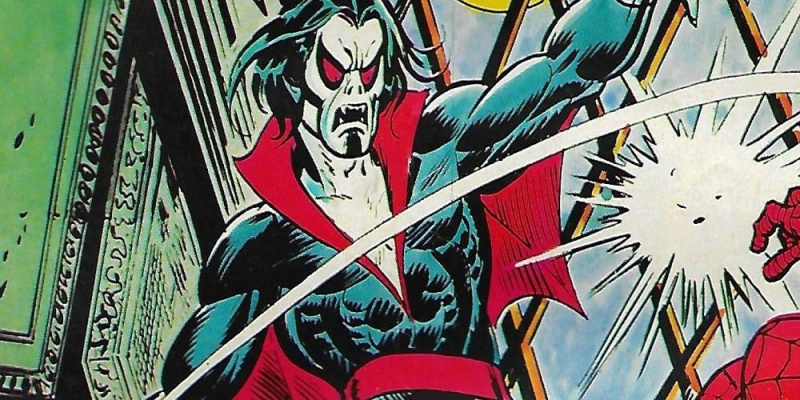   morbius нанася удар, изкуство от Gil Kane
