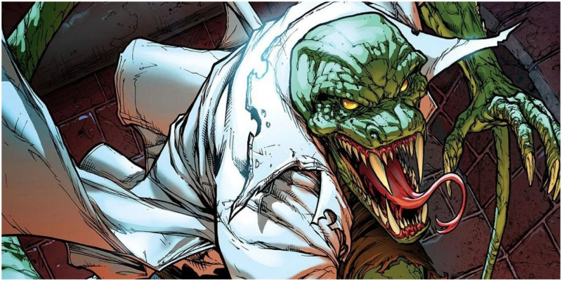   Животноподобни злодеи на Marvel: The Lizard Comic Art