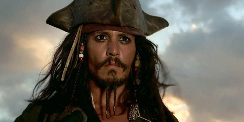   Johnny Depp Jack Sparrow rollis filmis Kariibi mere piraadid