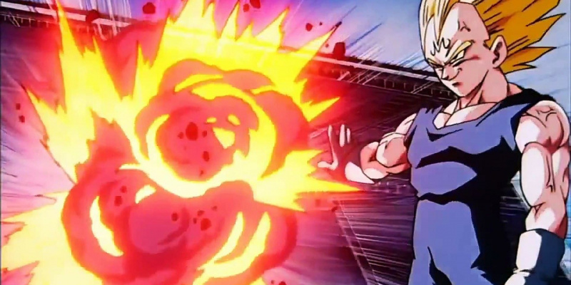   Majin Vegeta tue des spectateurs dans Dragon Ball Z
