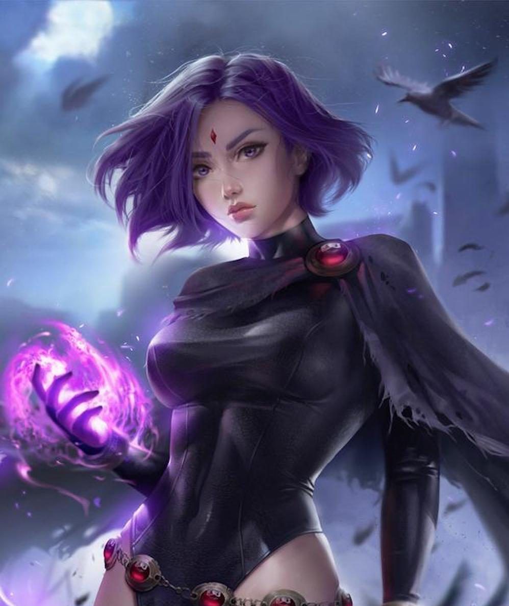 10 Fan Art Pics of Raven que nos fazem querer assistir Teen Titans