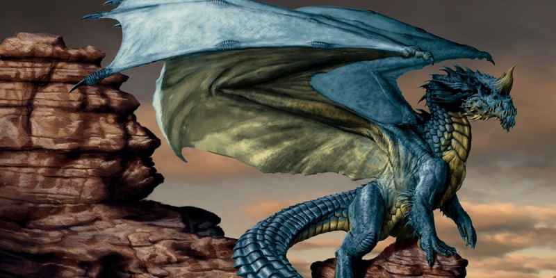   Un drac blau antic a Dungeons & Dragons