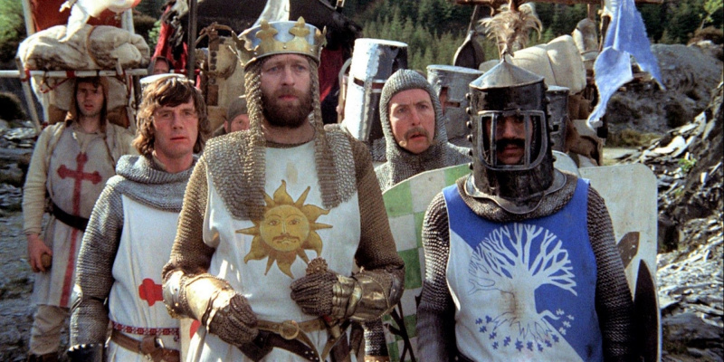   Các hiệp sĩ tập hợp ở Monty Python và Chén Thánh