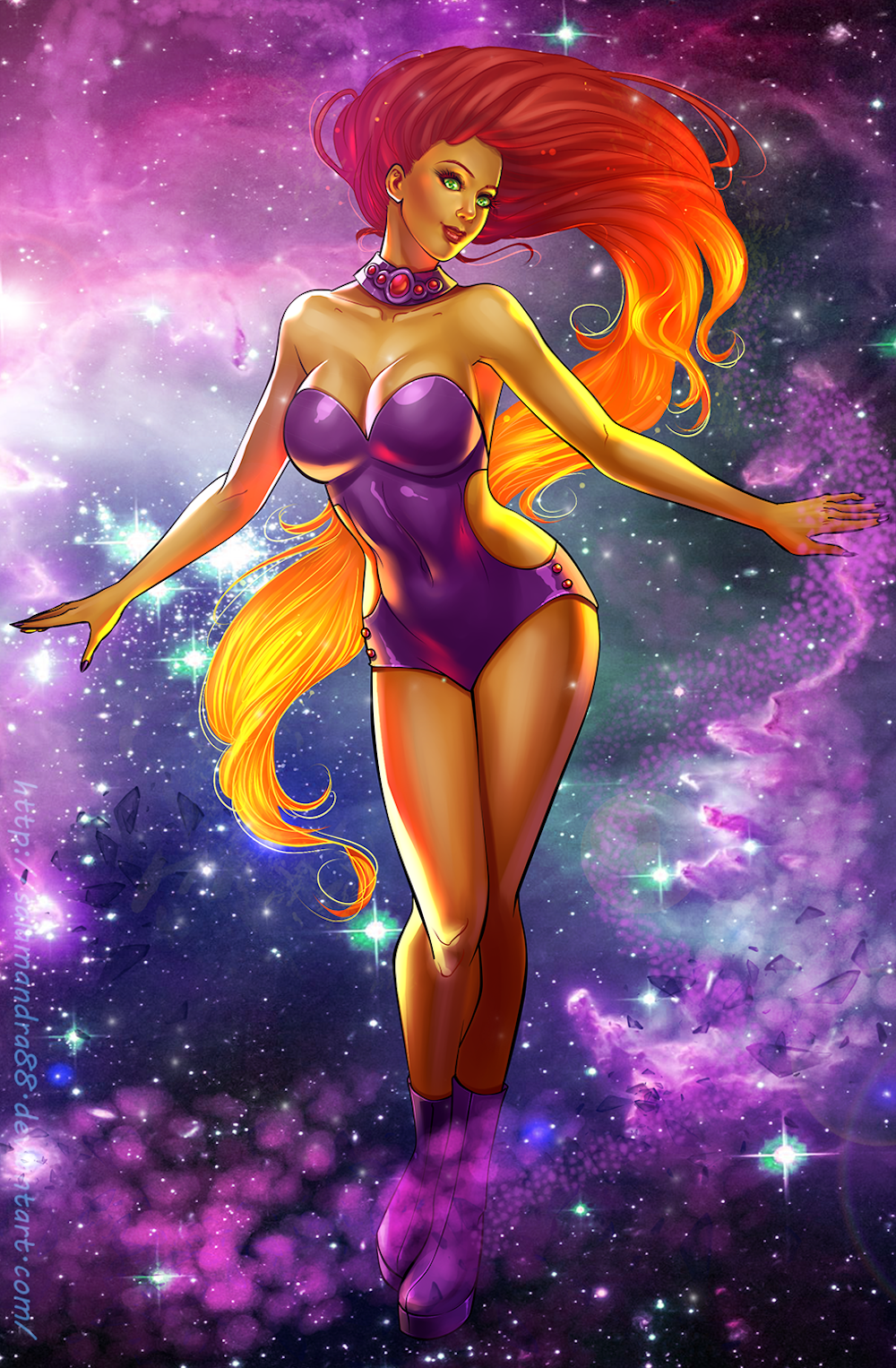 10 Fan Art-bilder av Starfire som gör att vi vill se Teen Titans