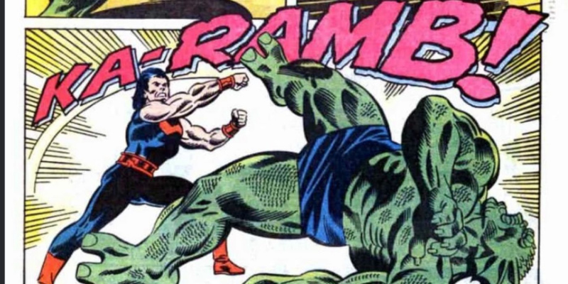   Wonder Man удря Abomination в Marvel Comics