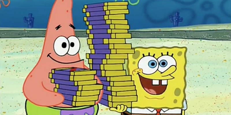 Spužva Bob i Patrik prodaju čokoladu u epizodi
