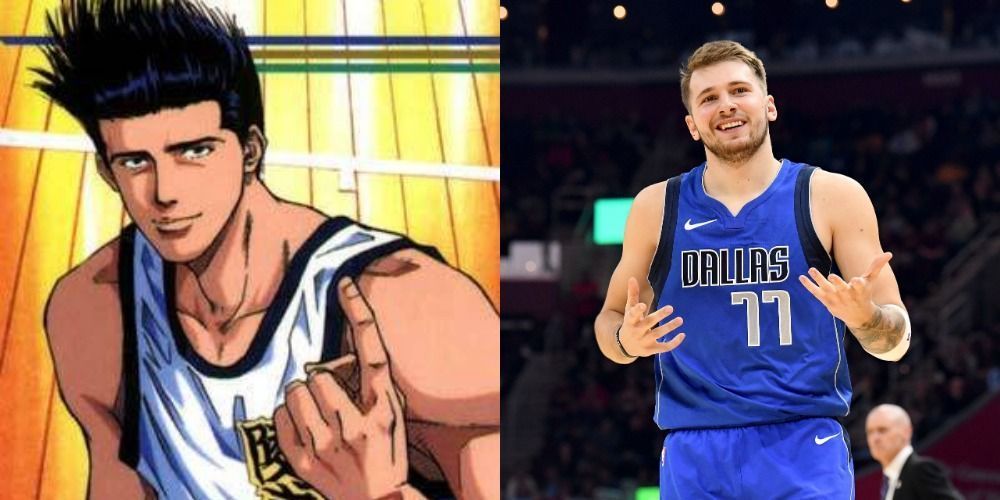 10 basketbola anime varoņi un viņu mūsdienu NBA kolēģi