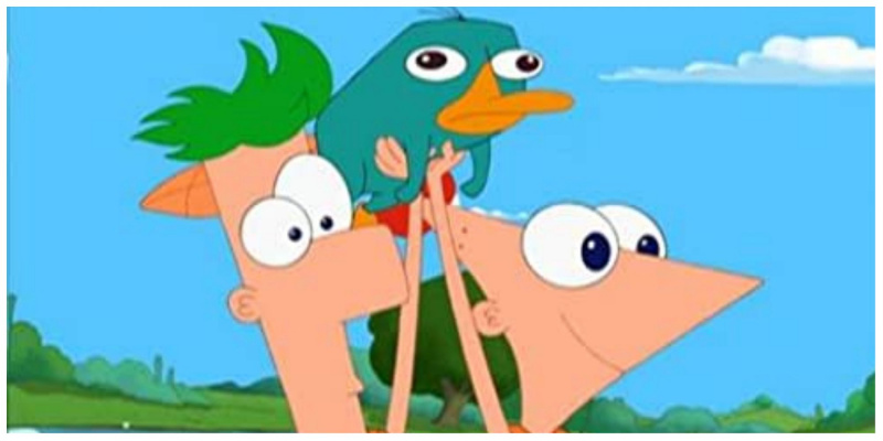   Phineas, Ferb en Perry het vogelbekdier in Phineas en Ferb.