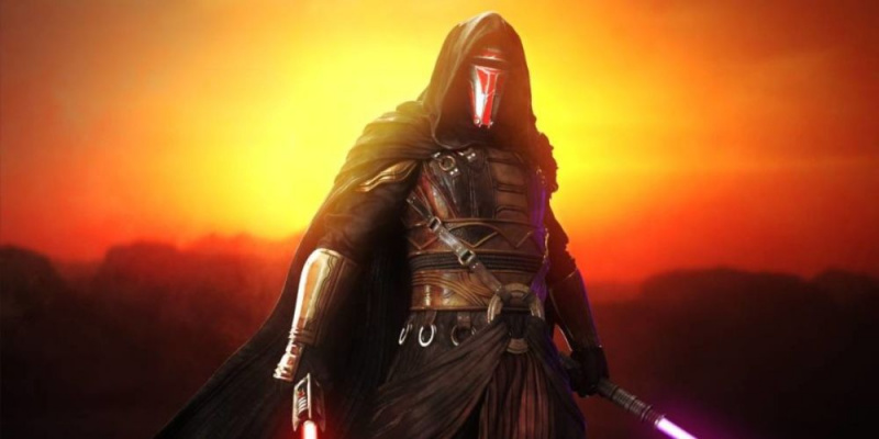   Revan menggunakan lightsabers merah dan ungu Star Wars: Knights of the Old Republic