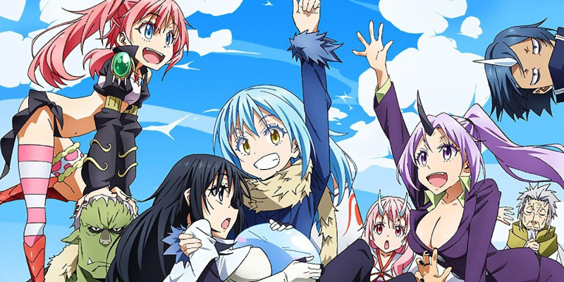   Banneri, jossa on That Time I Got Reincarnated as a Slime -hahmoja.
