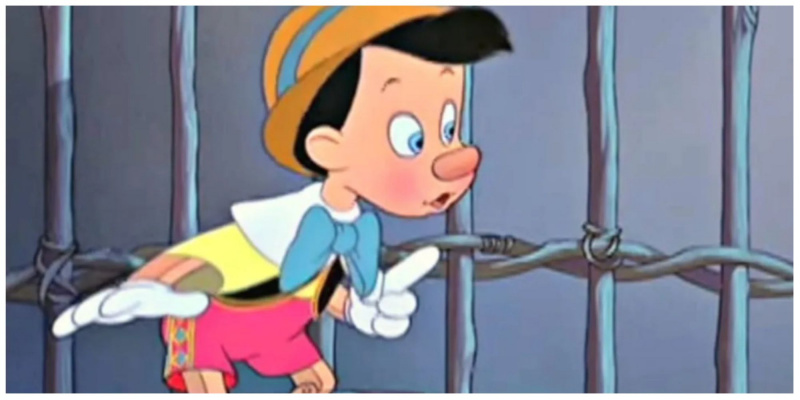   Pinokkió ketrecben Pinokkióban (1940)