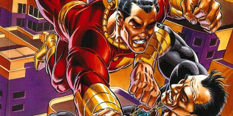   Shazam versus Black Adam DC Comicsis