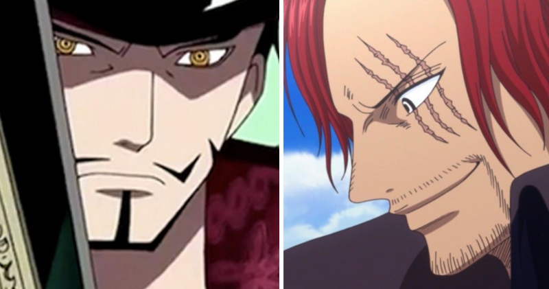   Shanks vs Mihawk dalam One Piece.