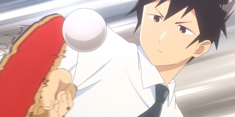   Raido spiller ping pong i Aharen-San er ubeskrivelig.