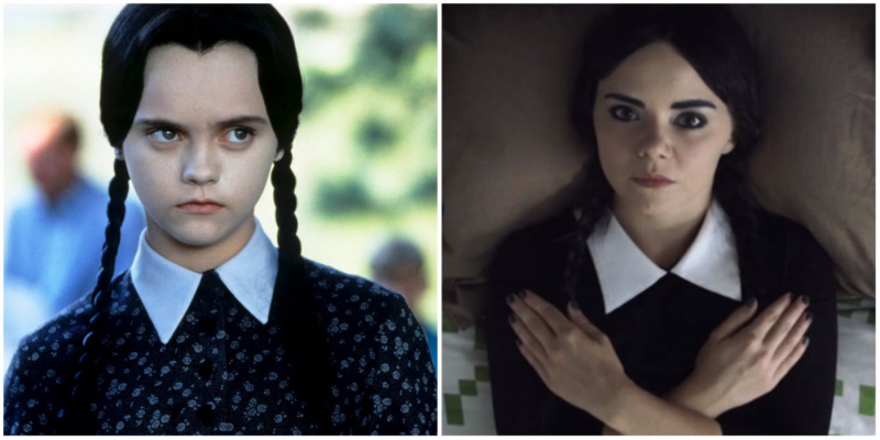   Woensdag In The Addams Family Values ​​en Adult Wednesday Addams