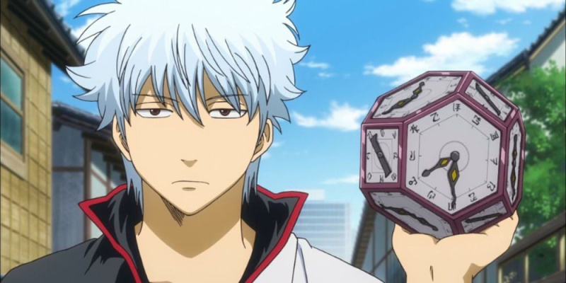   Gintoki ser lite imponert ut i Gintama