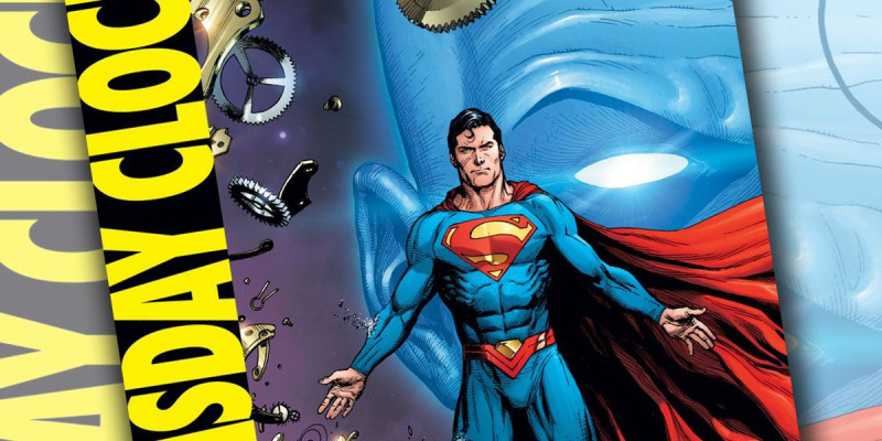   DC Comics Pastardienas pulkstenis Supermens komiksu grāmatas vāks.
