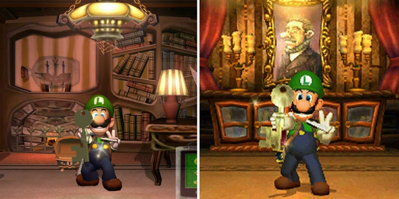   Luigi prima ključ u Luigi's Mansion
