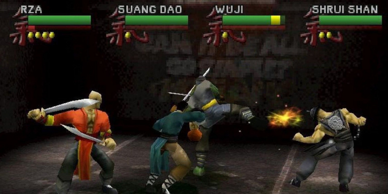   De Wu Tang Clan vecht in Wu Tang Clan Shaolin-stijl