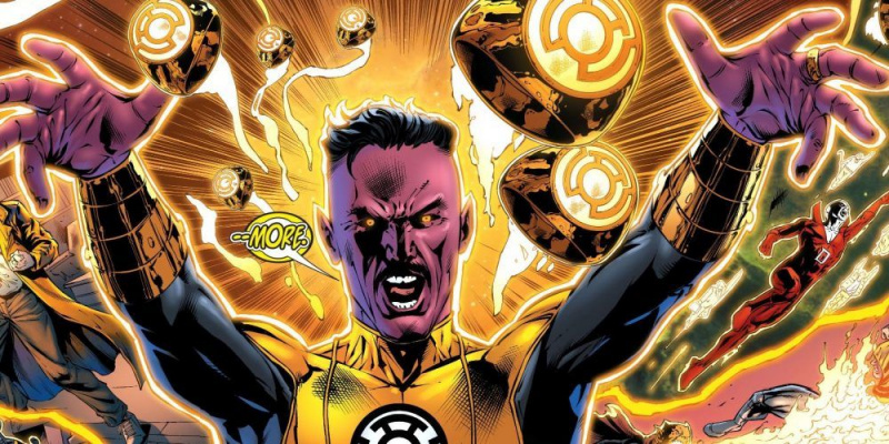   Sinestro sūta gredzenus Sinestro korpusam programmā DC Comics
