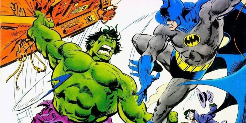   Batman déjoue Hulk dans un crossover comique Marvel/DC