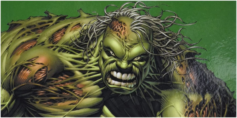   Žilaplaukis Hulkas siautėja „Marvel Comics“.' The End