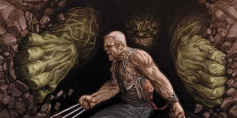   Old Man Logan taistelee Hulkia vastaan